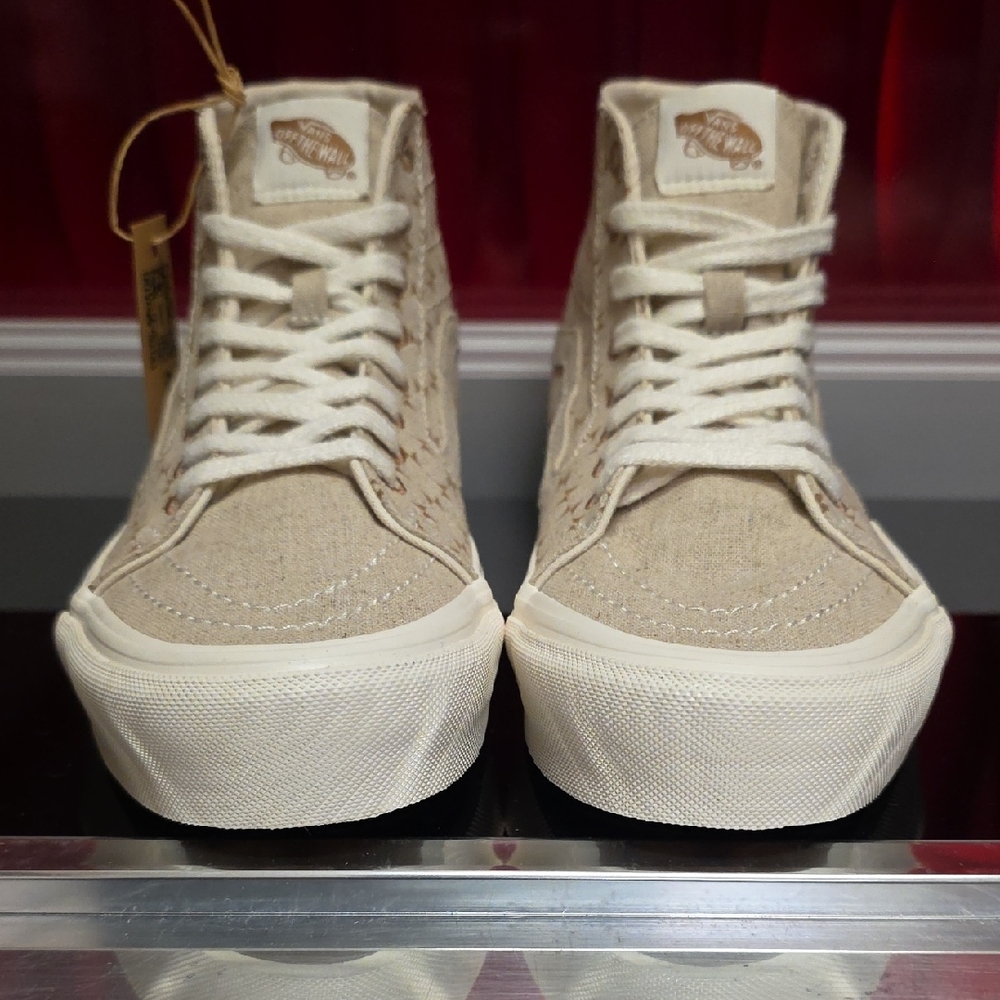 Vans Sk8-Hi Eco Theory Natural Canvas Men’s 8 Women’s 9.5 - Picture 3 of 6